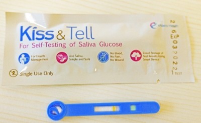 Hong Kong based eNano Health has developed a saliva-based glucose test kit.