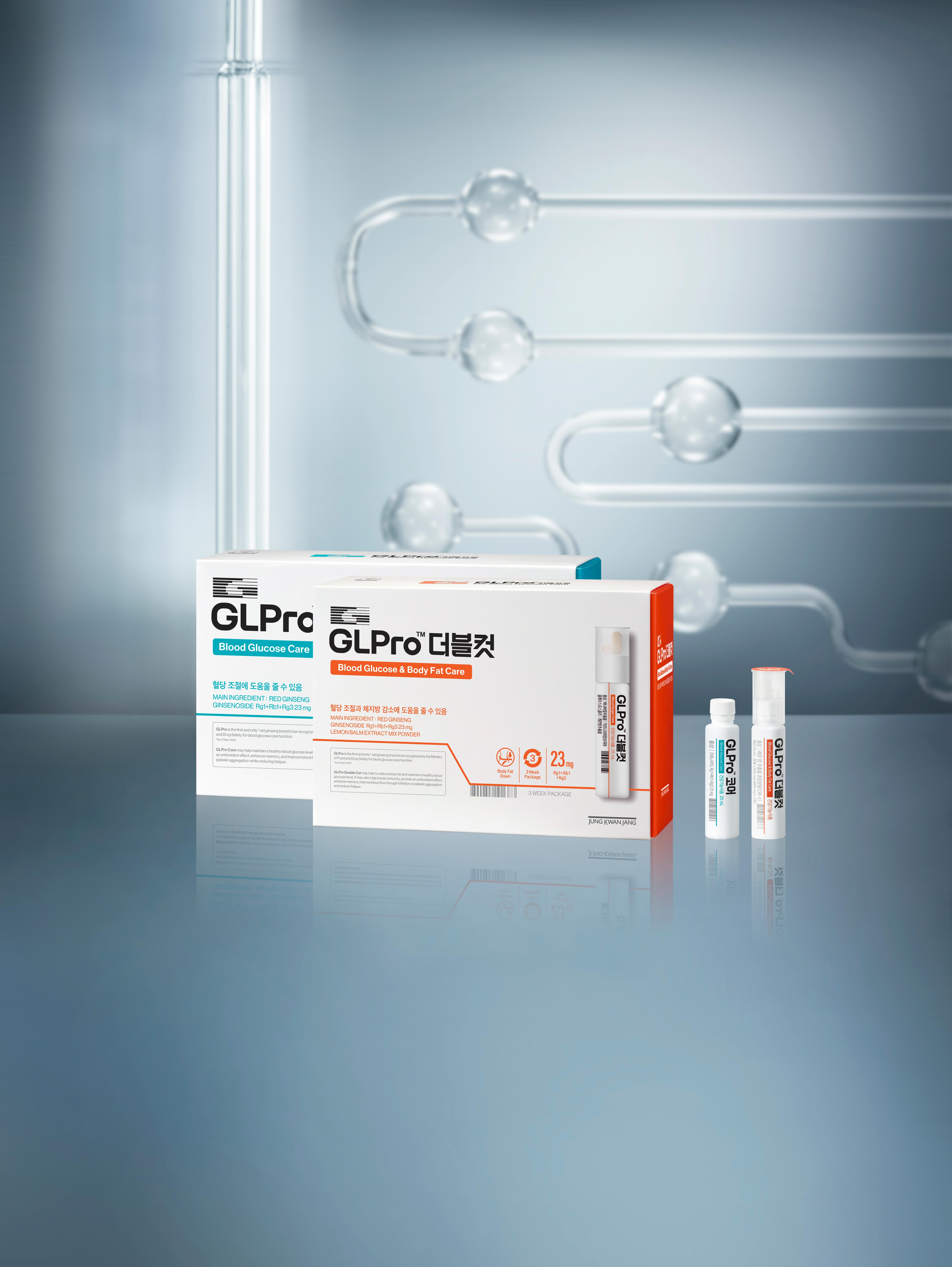 JungKwanJang GLPro products GLPro Core (left) and GLPro Double-Cut.