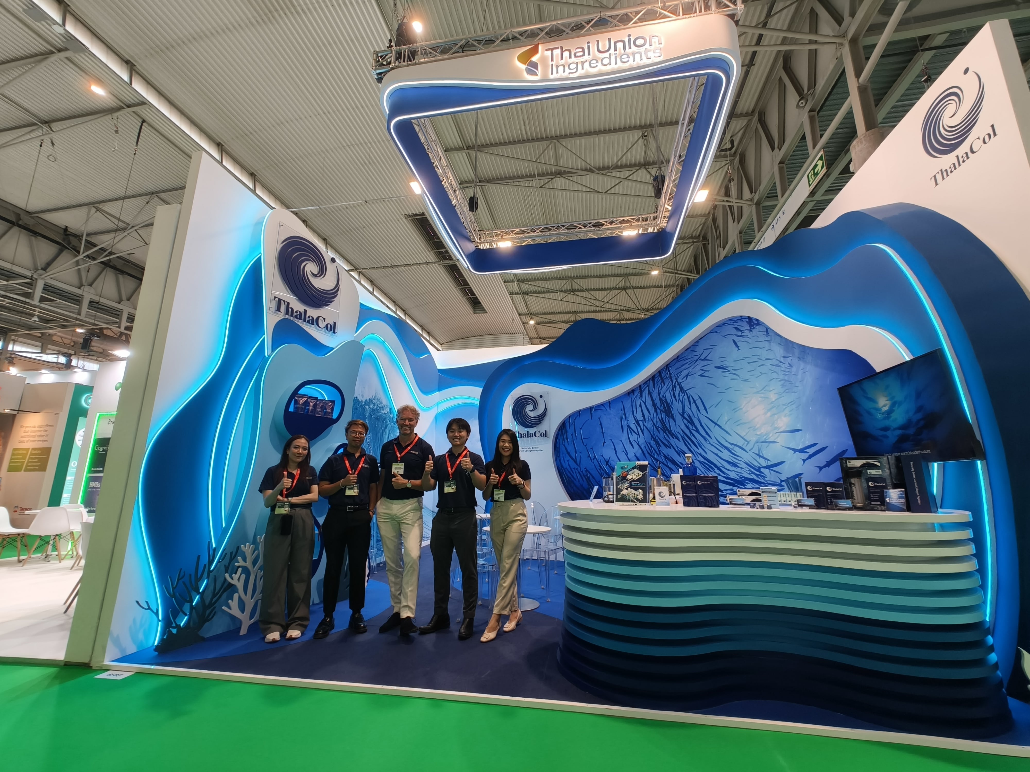 The Thai Union Ingredients team and managing director Jurriën Zandbergen (third from left) at Vitafoods Europe 2025.