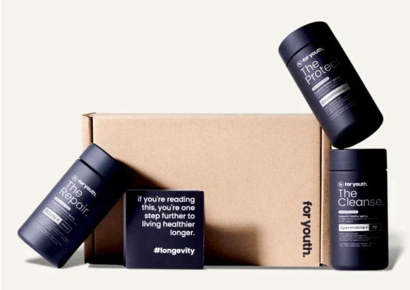For Youth recently launched The Age Defence System, a three-step solution for cellular health and longevity.