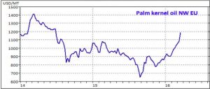 Palm kernel oil prices