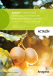 Latest: Actazin™ – A Novel Whole Kiwifruit-Based Ingredient for Promoting Regularity