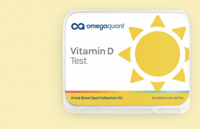 The vitamin D test uses the dried blood spot collection method, and measures the plasma vitamin D concentrations  ©Omegaquant