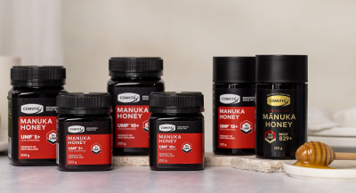 Comvita's range of  Mānuka honey products. © Comvita Singapore Facebook 