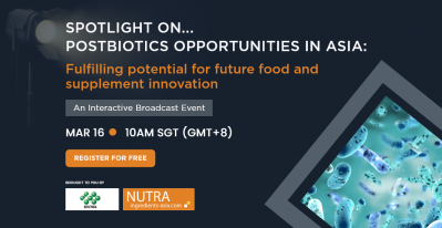 Postbiotics opportunities in Asia: Join us to explore future food and supplement innovation at FREE broadcast