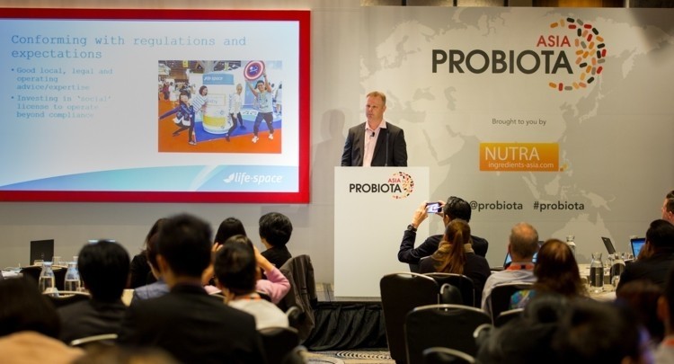Ben McHarg speaking at our inaugural Probiota Asia summit last October.