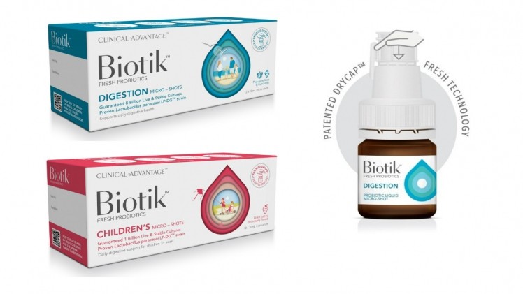 Biotik comes in 10ml single-serve bottles, each containing what is termed a 'micro shot' of probiotic-rich liquid.