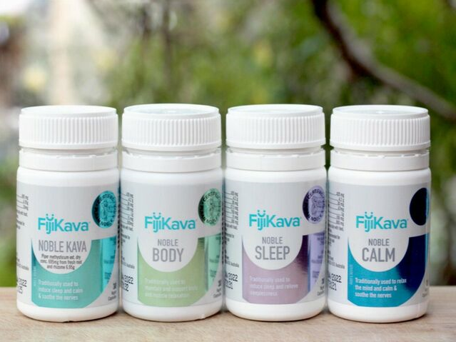 Fiji Kava's dietary supplement products. ©Fiji Kava
