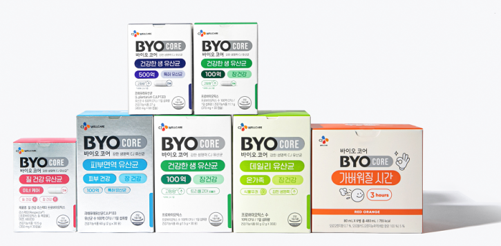 BYOcore's probiotics include products designed for oral, digestive, and vaginal health. © CJ Wellcare