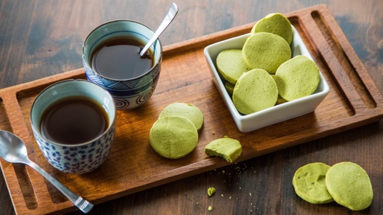 理想的な抹茶：ストレス軽減のために緑茶の代替となるクッキー： 日本 RCT
