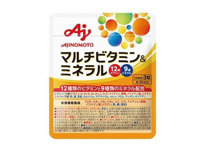 Ajinomoto's first multivitamin and mineral supplement ©Ajinomoto