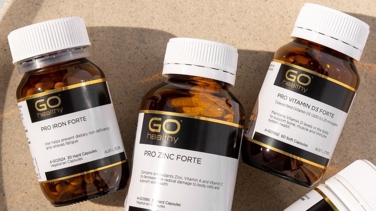 The new premium supplement series, GO Healthy PRO, aims to rival practitioner products with trialled ingredients like saffron and ashwagandha. ©GO Healthy PRO