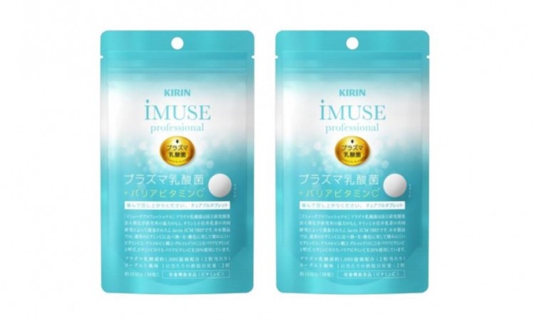 Kirin's iMUSE professional plasma lactic acid bacteria + barrier vitamin C product which FANCL will distribute in China ©Kirin