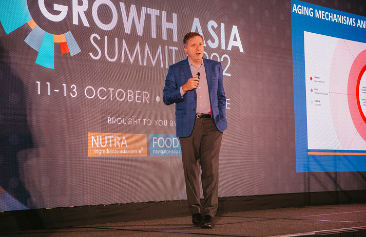 Professor Brian Kennedy speaking at the Growth Asia Summit 2022 held in Singapore. 