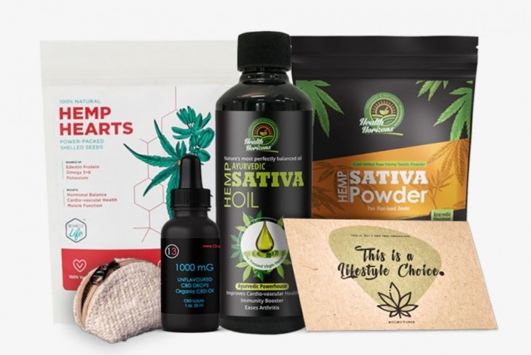 An existing range of products consisting CBD drops, seed oil, and seed powder ©ItsHemp