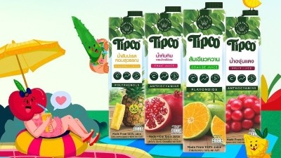 Thai juice giant Tipco believes that consumers are turning to beverages as a tasty yet convenient means of ‘drinking’ in additional nutrients. ©Tipco