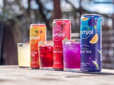 Herbal iced teas specialist firm Namjai has revealed it is targeting the younger consumer demographic, banking on bright colours and a convenient, healthier product concept. ©Namjai