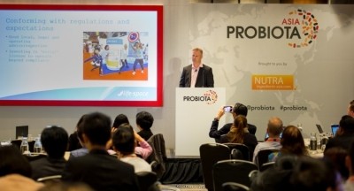 Ben McHarg speaking at our inaugural Probiota Asia summit last October.