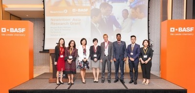 BASF representatives and winners of the grants.