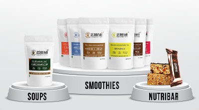 The range of weight management products from 23BMI. © 23BMI