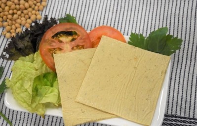 Sliced cheese derived from okara ©Republic Polytechnic