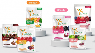 Youvit's health and beauty product range. © Youvit