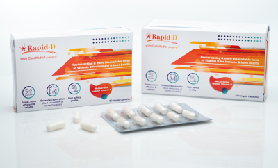 Rapid-D is a halal-certified and 100 per cent vegetarian vitamin D capsule. ©MD Pharmaceuticals