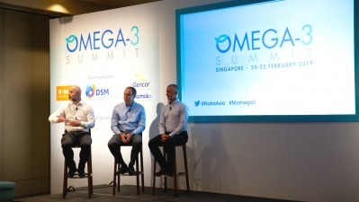 ORIVO CEO Svein Erik Haugmo, Golden Omega MD Jorge Brahm and Newscience CEO Juan Pablo Salas at the recent NutraIngredients Omega-3 Summit.