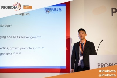 Dr Mingzhan Toh at his presentation during Probiota Asia 2018.