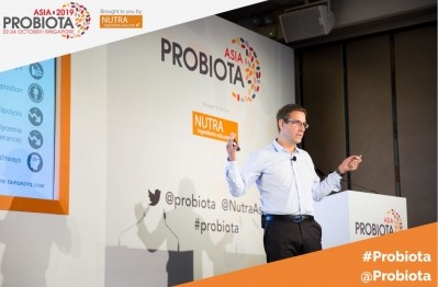 Dr Gregory Lambert, TargEDys' CEO and VP of R&D speaking at Probiota Asia 2019